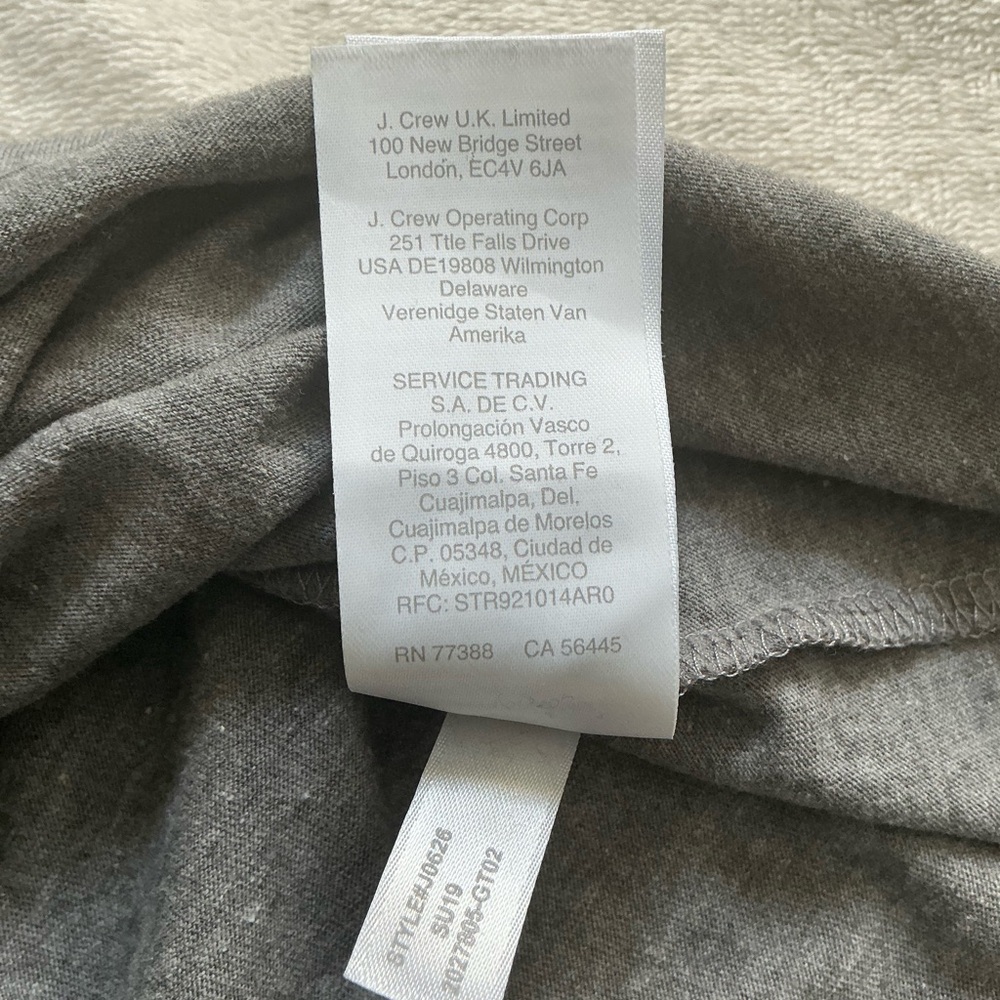 J. Crew Heather Gray Short-Sleeve Crewneck Tee - Picture 10 of 10